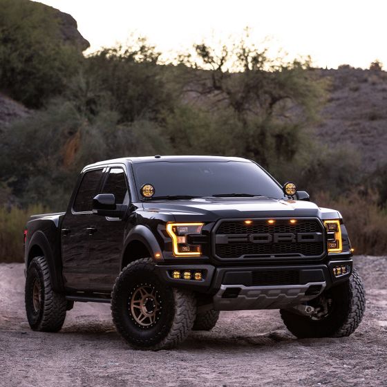 RIGID 360-Series 6" LED Off-Road Fog Light Spot Beam with White Backlight - Black Housing
