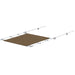 SureShade PTX Power Shade - 63" Wide - Stainless Steel - Toast